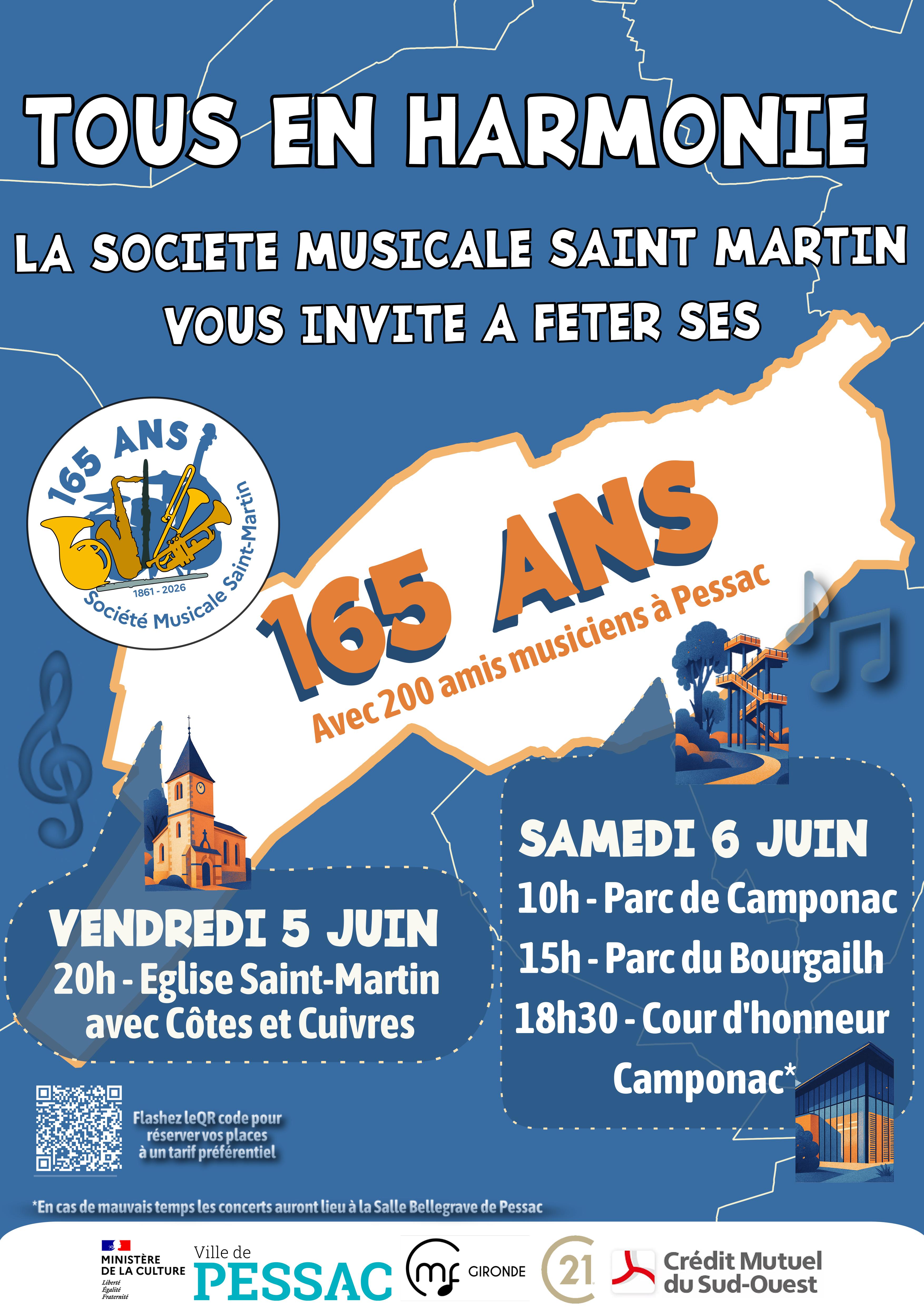 Affiche 165ans Musicale Saint Martin 1